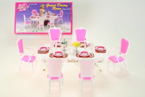 Glorie τραπεζαρία με αξεσουάρ για κούκλες