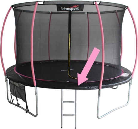 Προστατευτικό κάλυμμα ελατηρίων για τραμπολίνο Sport Max 6 ft μαύρο-ροζ