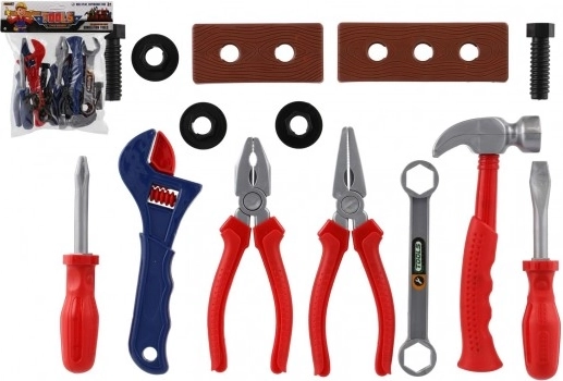 Παιδικό σετ πλαστικών εργαλείων σε σακουλάκι, 2 χρώματα (21 × 24 × 5 εκ.)