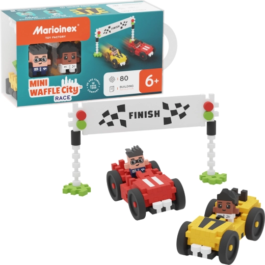 Σετ κατασκευής Marioinex Mini Waffle City αγώνας 80 κομματιών