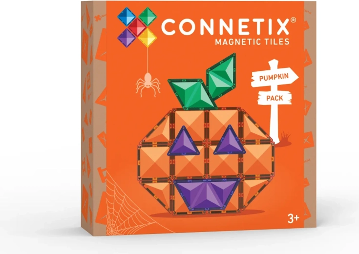 CONNETIX σετ μαγνητικών κομματιών Halloween Pumpkin - 17 κομμάτια