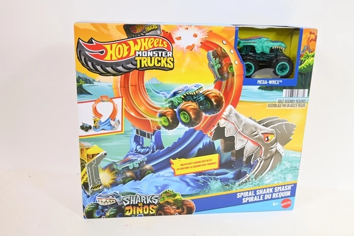 Hot Wheels Monster Trucks Σαρκοβόρος βρόχος με αυτοκινητάκι Mega-Wrex