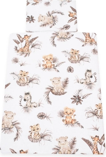 Σετ παιδικών κλινοσκεπασμάτων 2 τεμαχίων NEW BABY Safari 90 × 120 cm