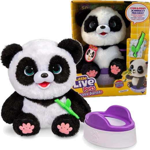 Διαδραστικό λούτρινο πάντα ChuChu με γιογιό LITTLE LIVE PETS