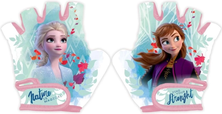 Παιδικά ποδηλατικά γάντια Frozen ροζ
