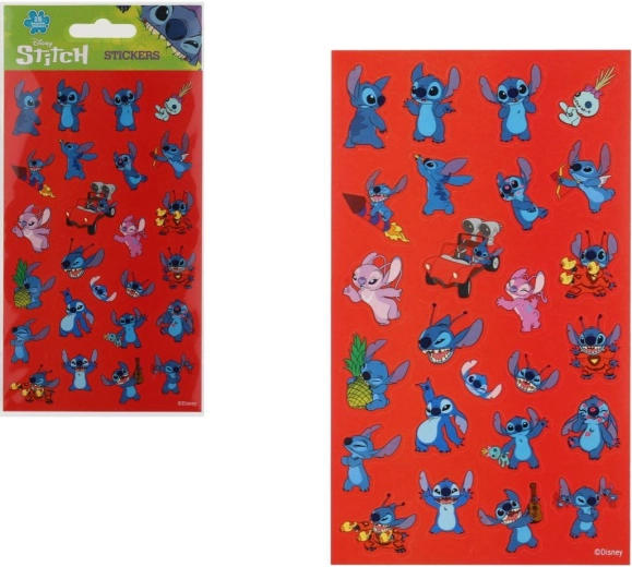 Επαναχρησιμοποιούμενα αυτοκόλλητα Lilo & Stitch – 25 τεμάχια