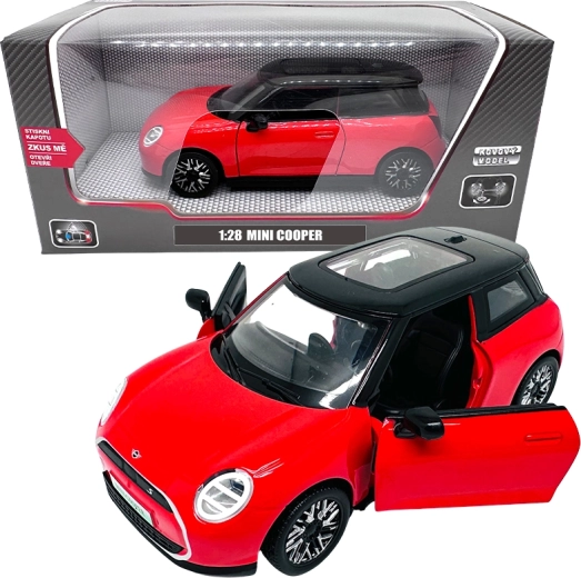 Μεταλλικό μοντέλο αυτοκινήτου 1:28 Mini Cooper κόκκινο