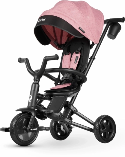 QPlay παιδικό πτυσσόμενο τρίκυκλο Nova Niello Pink