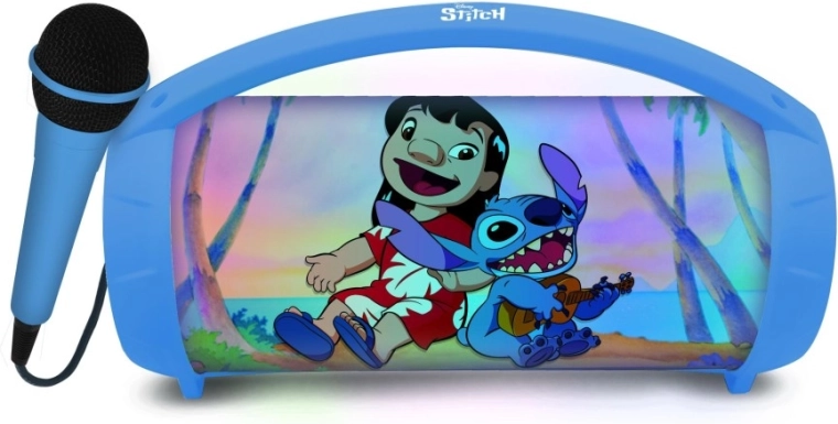 Παιδικό Bluetooth ηχείο Lexibook Stitch με μικρόφωνο και φωτιζόμενο πάνελ