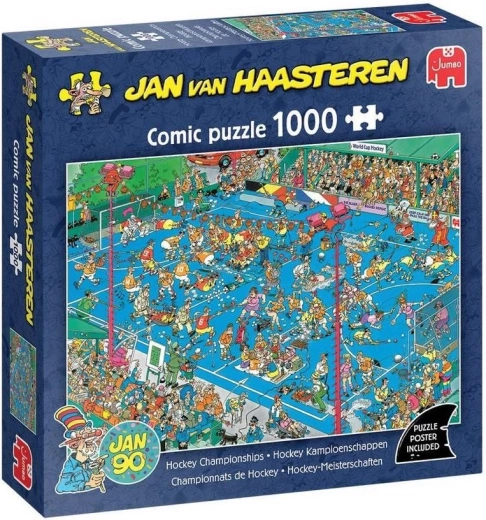 Jumbo παζλ Jan van Haasteren Πρωτάθλημα χόκεϊ 1000 κομμάτια
