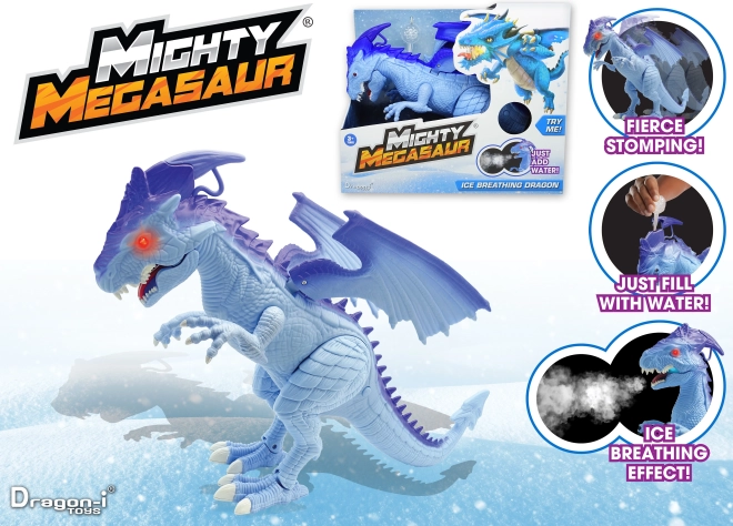 Mighty Megasaur παγοαναπνέων περπατητός δράκος με μπαταρίες
