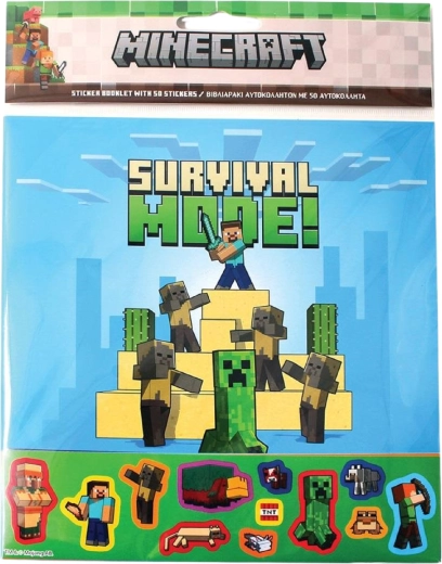 Άλμπουμ αυτοκόλλητων Minecraft – 50 αυτοκόλλητα
