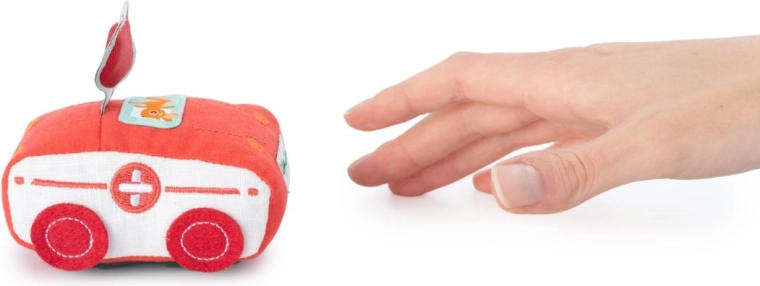 Lilliputiens μαλακό ασθενοφόρο με μηχανισμό έλξης και την αλεπού Alice