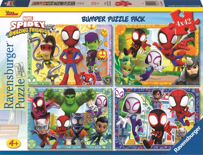 Ravensburger παζλ ο Spidey και οι καταπληκτικοί του φίλοι 4x42 κομμάτια
