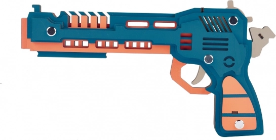 Ξύλινο 3D παζλ - λύκος με εκτοξευόμενα λαστιχάκια