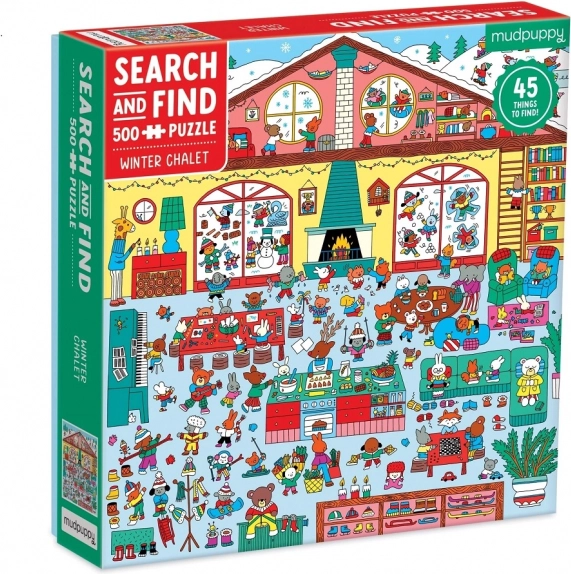 Mudpuppy Παζλ Χειμερινό Σαλέ 500 Κομμάτια