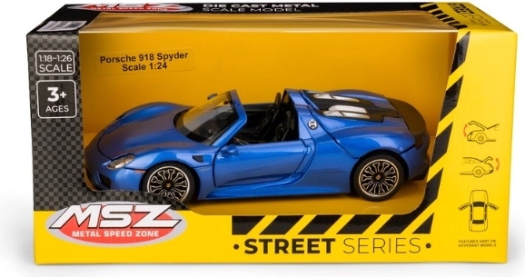 MSZ Porsche 918 Spyder σε κλίμακα 1:24, μπλε
