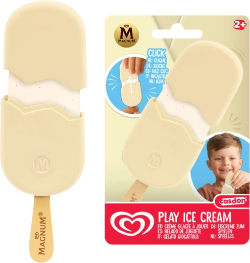 Casdon Magnum classic white – παιχνιδένιο παγωτό ξυλάκι με επικάλυψη λευκής σοκολάτας