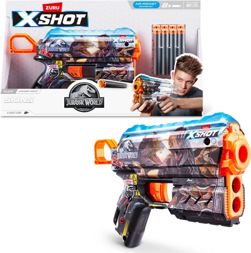 X-SHOT Jurassic World Skins Series 1 πιστόλι για υδάτινες σφαίρες (8 τεμ.)