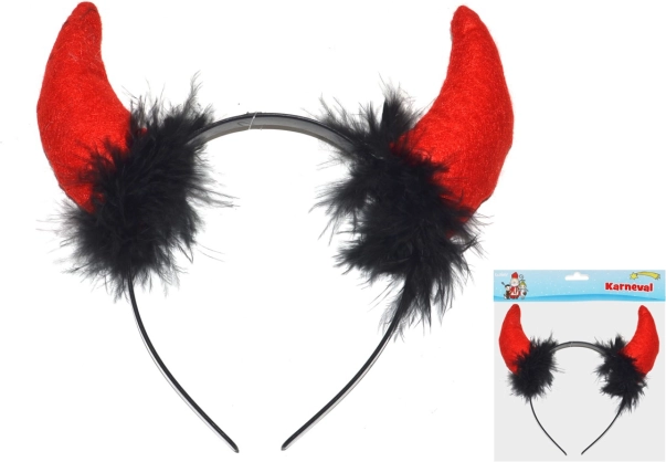 Πλαστικά διαβολικά κέρατα για καρναβάλι