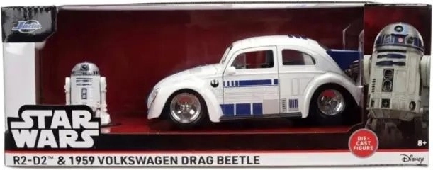 Jada Star Wars VW drag beetle r2-d2 1:24 με φιγούρα