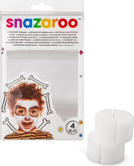 Snazaroo σφουγγαράκια για χρώματα προσώπου, μισά, 4 τεμ.