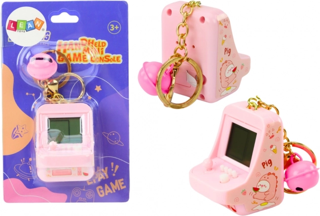 Ηλεκτρονικό παιχνίδι Tetris μπρελόκ τσέπης ροζ