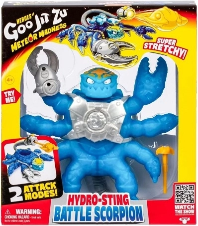Goo Jit Zu Hydro-sting Battle scorpion – εξαιρετικά ελαστική φιγούρα δράσης - 1 τεμάχιο