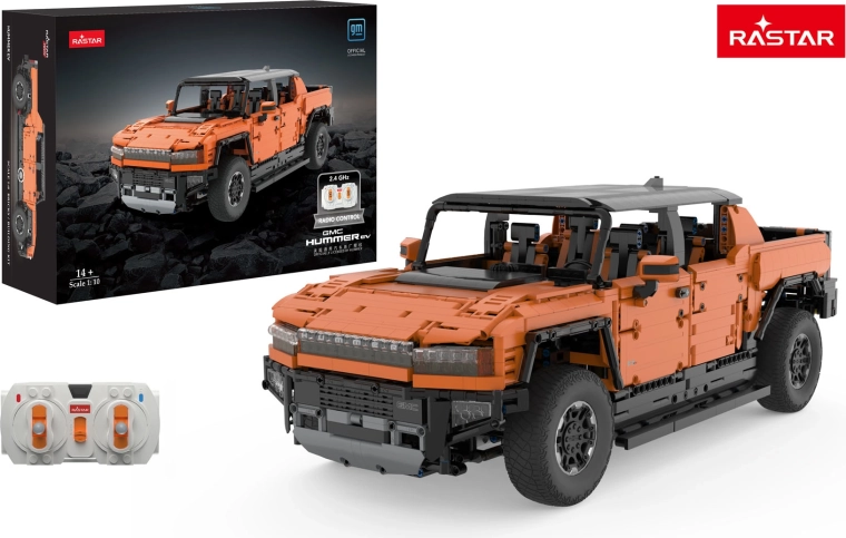 Σετ κατασκευής RC αυτοκίνητο Hummer EV 1:10 πορτοκαλί RASTAR