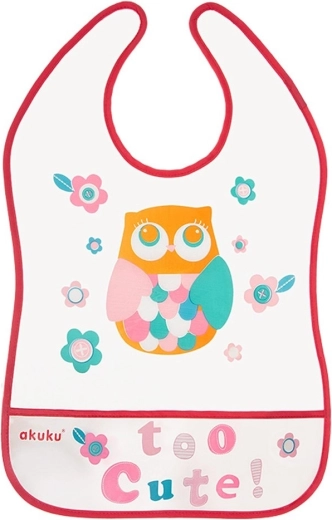 Παιδική σαλιάρα Akuku με τσέπη Owl