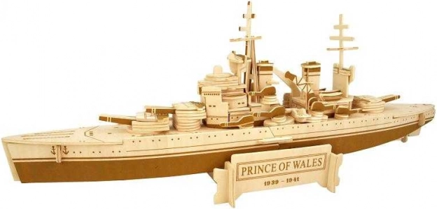 Ξύλινο 3D παζλ θωρηκτού Prince of Wales