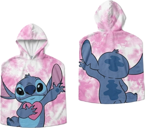 Παιδικό πόντσο με κουκούλα Disney Lilo and Stitch