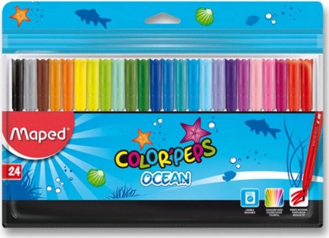 Μαρκαδόροι Maped Color'Peps Ocean 24 τεμ.