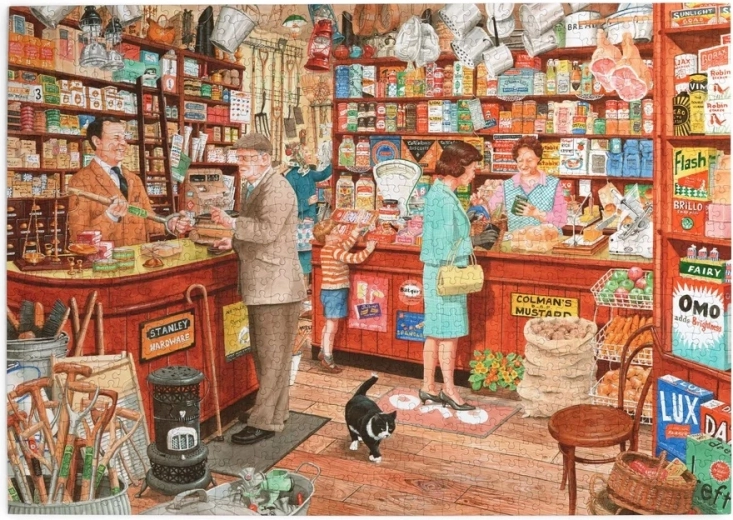 Παζλ House of Puzzles «Το παντοπωλείο του χωριού» 1000 κομματιών