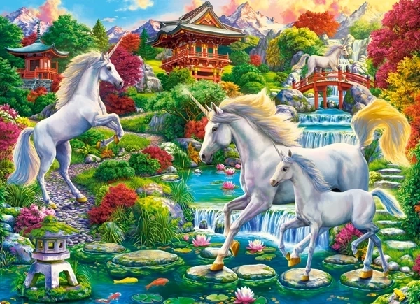 Παζλ 300 κομματιών Unicorn Garden – μονόκεροι
