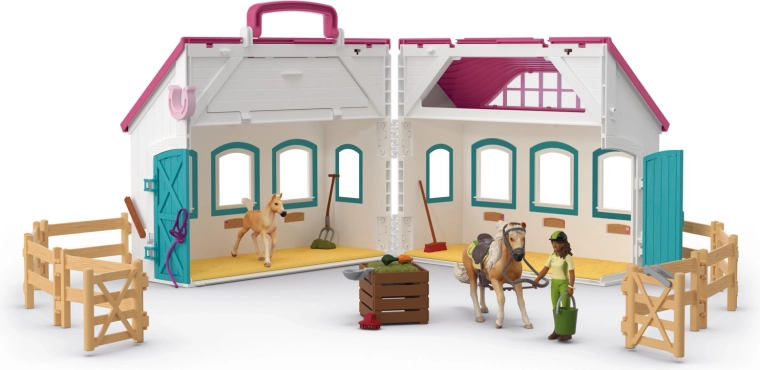 Schleich Horse Club ανοιγόμενος στάβλος στη λίμνη Little Horseshoe