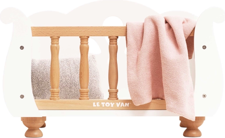 Ξύλινο κρεβατάκι για κούκλες Le Toy Van
