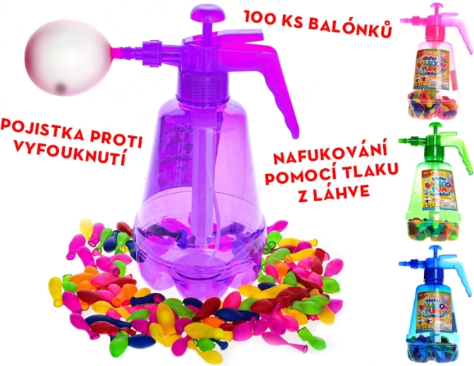 Υδροβόμβες με αντλία γεμίσματος – σετ 100 μπαλονιών για καλοκαιρινή διασκέδαση