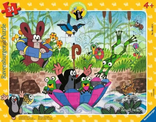 Ravensburger ένθετο παζλ Μικρός Τυφλοπόντικας – παζλ 34 κομματιών