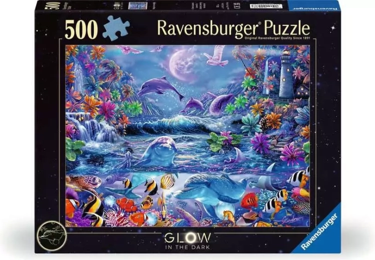 Φωσφορίζον παζλ Ravensburger Μαγεία του σεληνόφωτος 500 κομμάτια