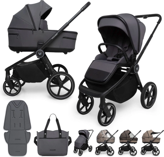 Συνδυαστικό καρότσι Muuvo Five 2v1 iron graphite