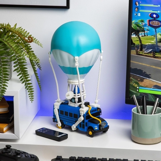 Φωτιστικό Fortnite Battle Bus με RGB φωτισμό και βάση για ακουστικά