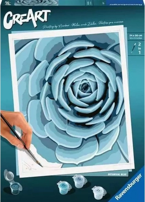 RAVENSBURGER CreArt Botanical Blue – ζωγραφική με αριθμούς 24 × 30 εκ.