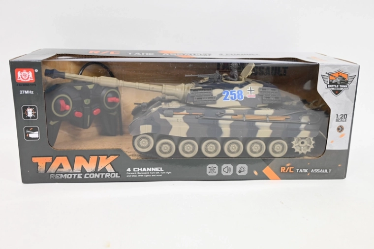Τηλεκατευθυνόμενο τανκ Tank Assault σε κλίμακα 1:20 – Παραλλαγής – με μπαταρίες