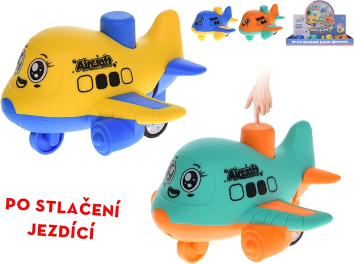 Παιδικό αεροπλανάκι με κουμπί 10 cm