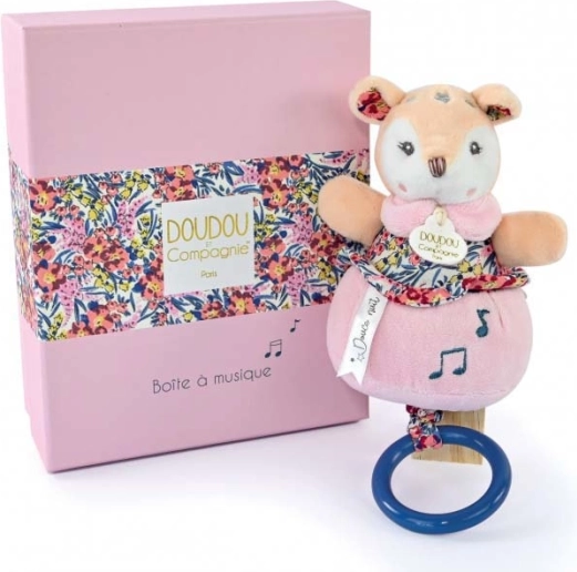 Δωροσετ DOUDOU – λούτρινο ελαφάκι με μελωδία 20 cm
