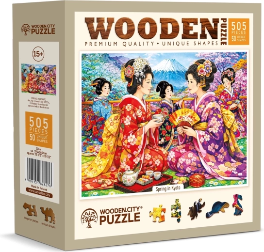 WOODEN CITY ξύλινο παζλ Άνοιξη στο Κιότο, 505 κομμάτια