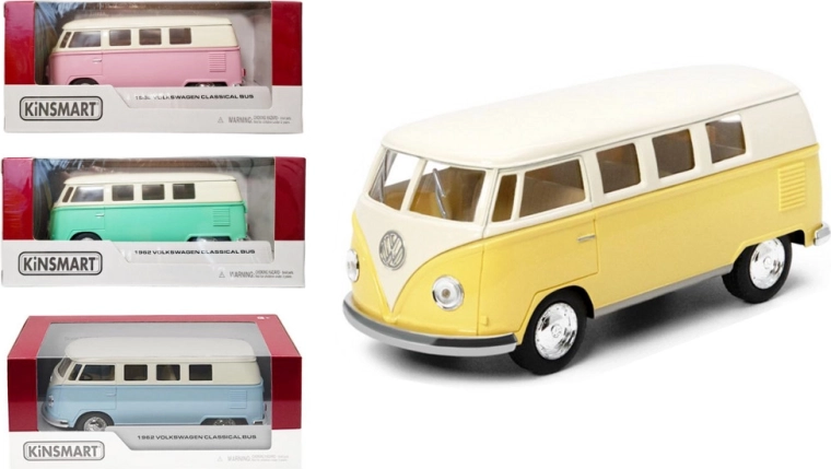 Volkswagen Bus κλασικό 1962 1:32 μεταλλικό μοντέλο PULL-BACK