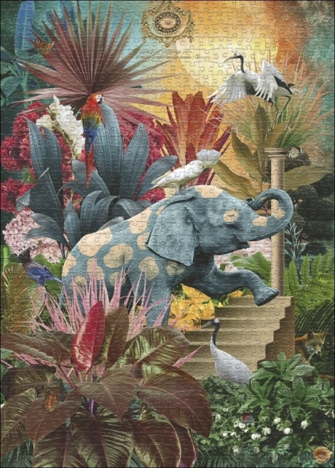 Παζλ HEYE Fauna Fantasies: Ελεφαντίσια φαντασία 1000 κομμάτια