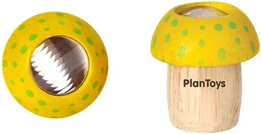 PlanToys κίτρινο καλειδοσκόπιο σε σχήμα μανιταριού
